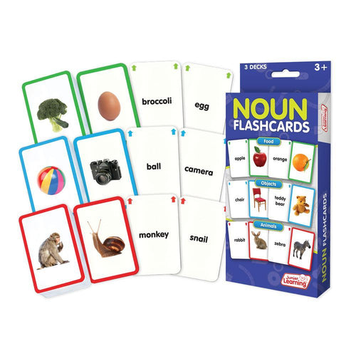 Junior Learning JL214 Noun Flashcards box and cards