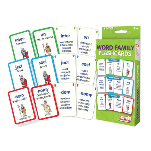 Junior Learning JL216 Word Family Flashcards box and cards