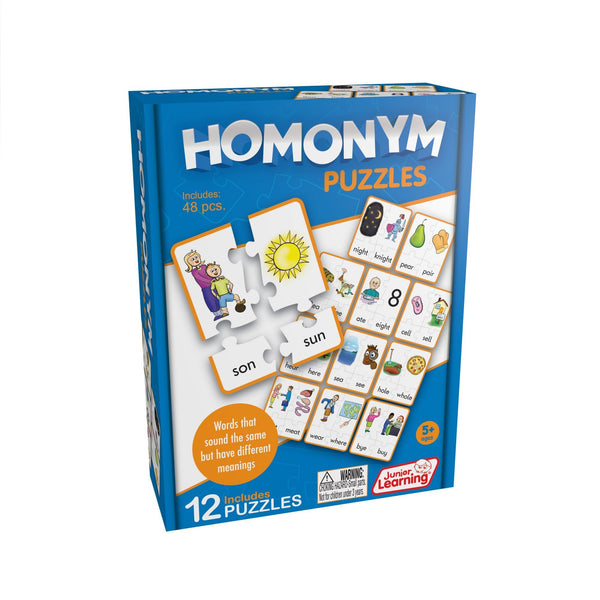 Junior Learning JL243 Homonym Puzzles box angled right