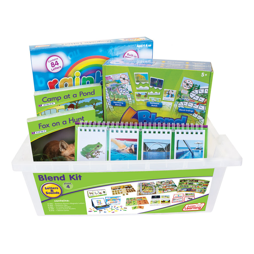 Junior Learning JL274 Letters and Sounds Phase 4 - Blend Kit products in kit