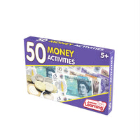 Junior Learning JL336 50 Money Activities cards box angled left