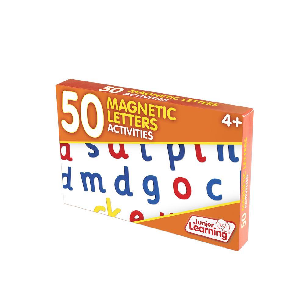 Junior Learning JL352 50 Magnetic Letter Activities box angled left