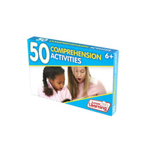 Junior Learning JL355 50 Comprehension Activities box angled left