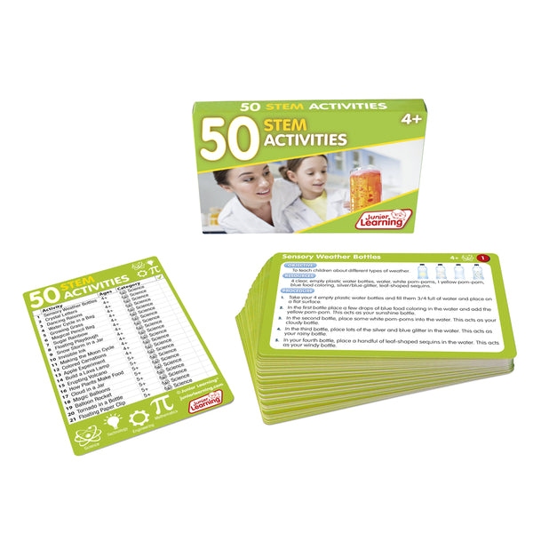 Junior Learning JL359 50 STEM Activities box and cards