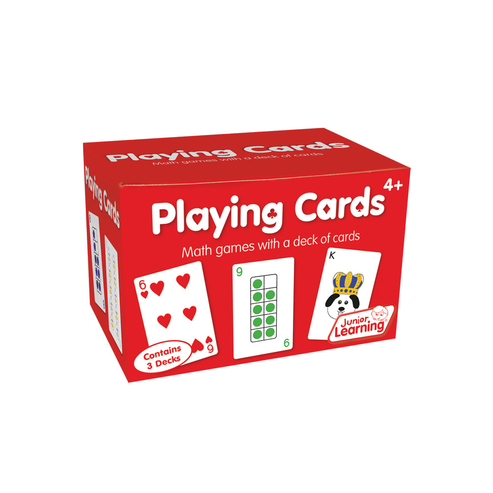 Junior Learning JL377 Playing Cards box angled right