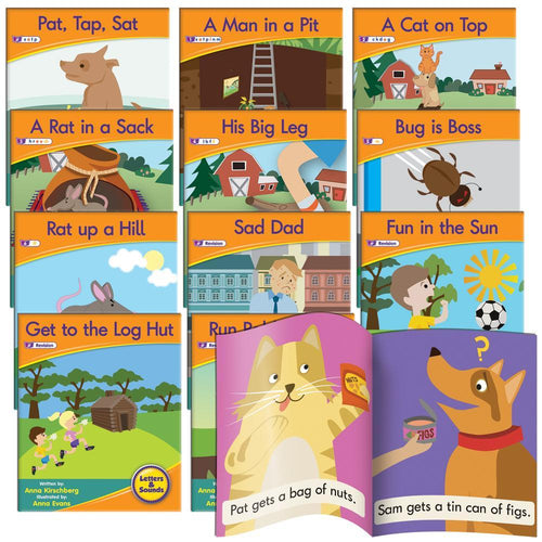 Junior Learning JL381 Letters and Sounds Phase 2 Set 1 Fiction all books