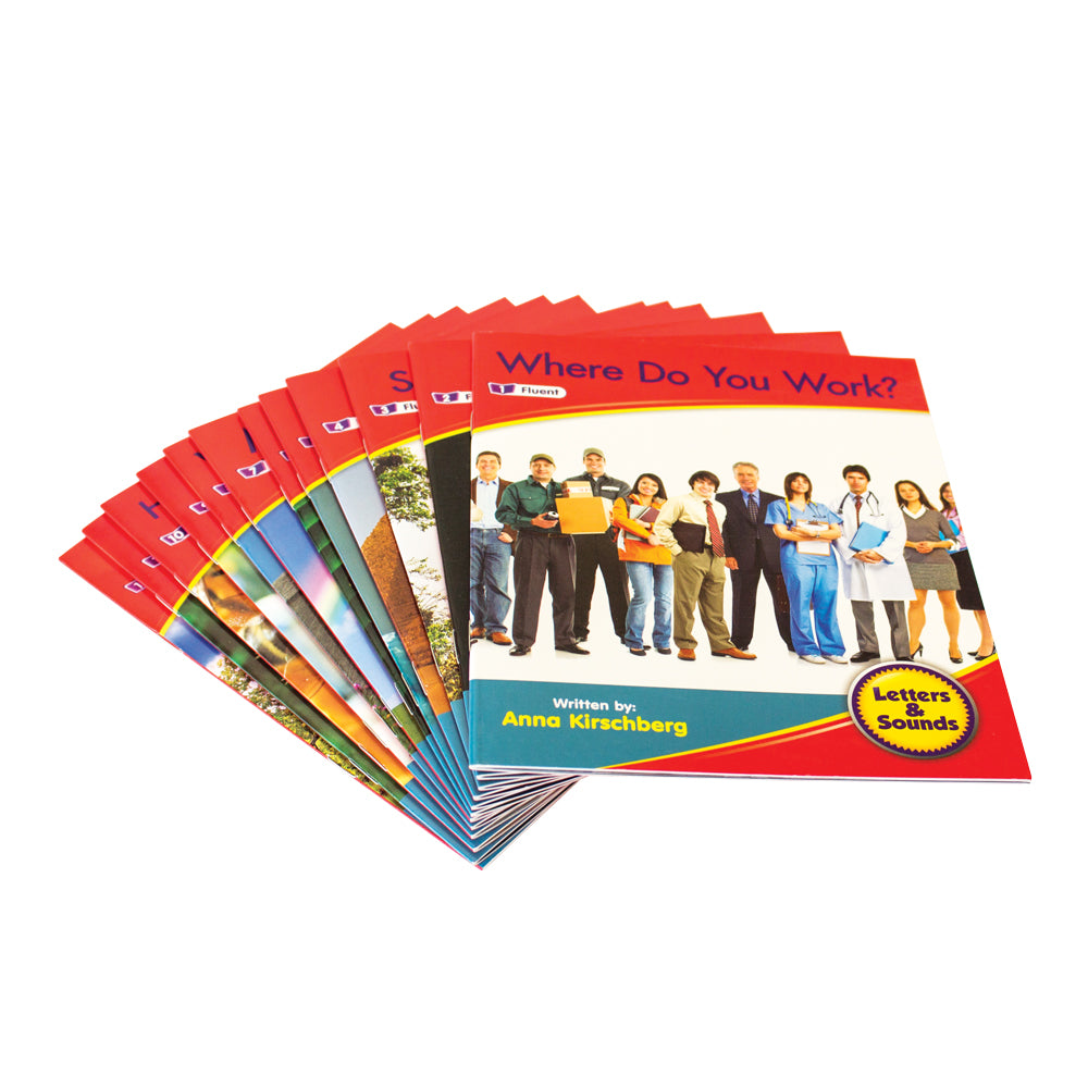 Junior Learning JL966 Letters and Sounds Phase 6 Set 1 Non-Fiction - 6 Pack all books fanout