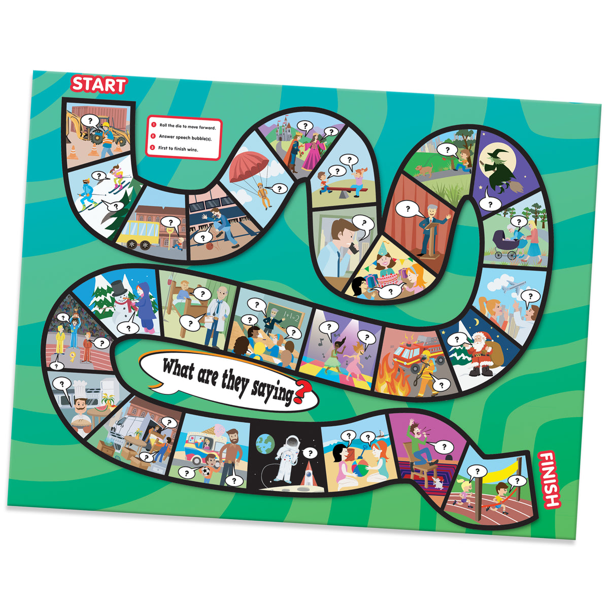 Junior Learning JL407 What are they saying? Inferencing Speech board game