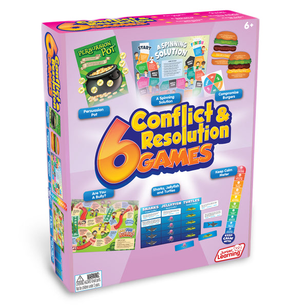 Junior Learning JL415 6 Conflict and Resolution Games front box