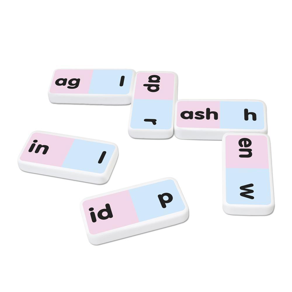 Junior Learning JL480 Word Family Dominoes pieces close up