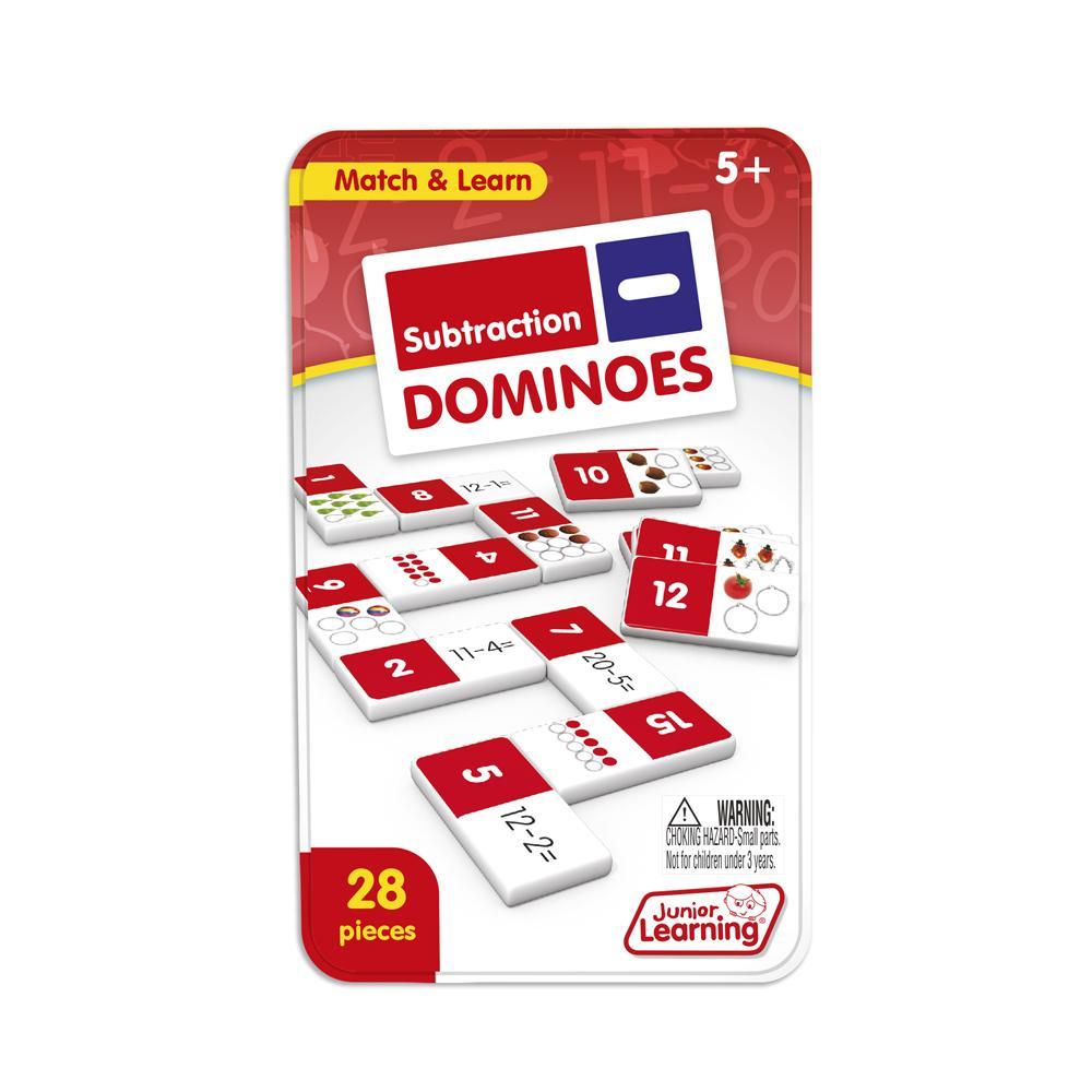 Junior Learning JL482 Subtraction Dominoes tin faced front