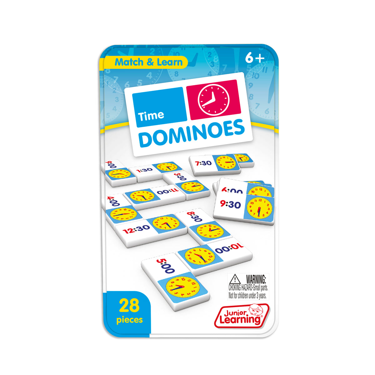 Junior Learning JL486 Time Dominoes faced front