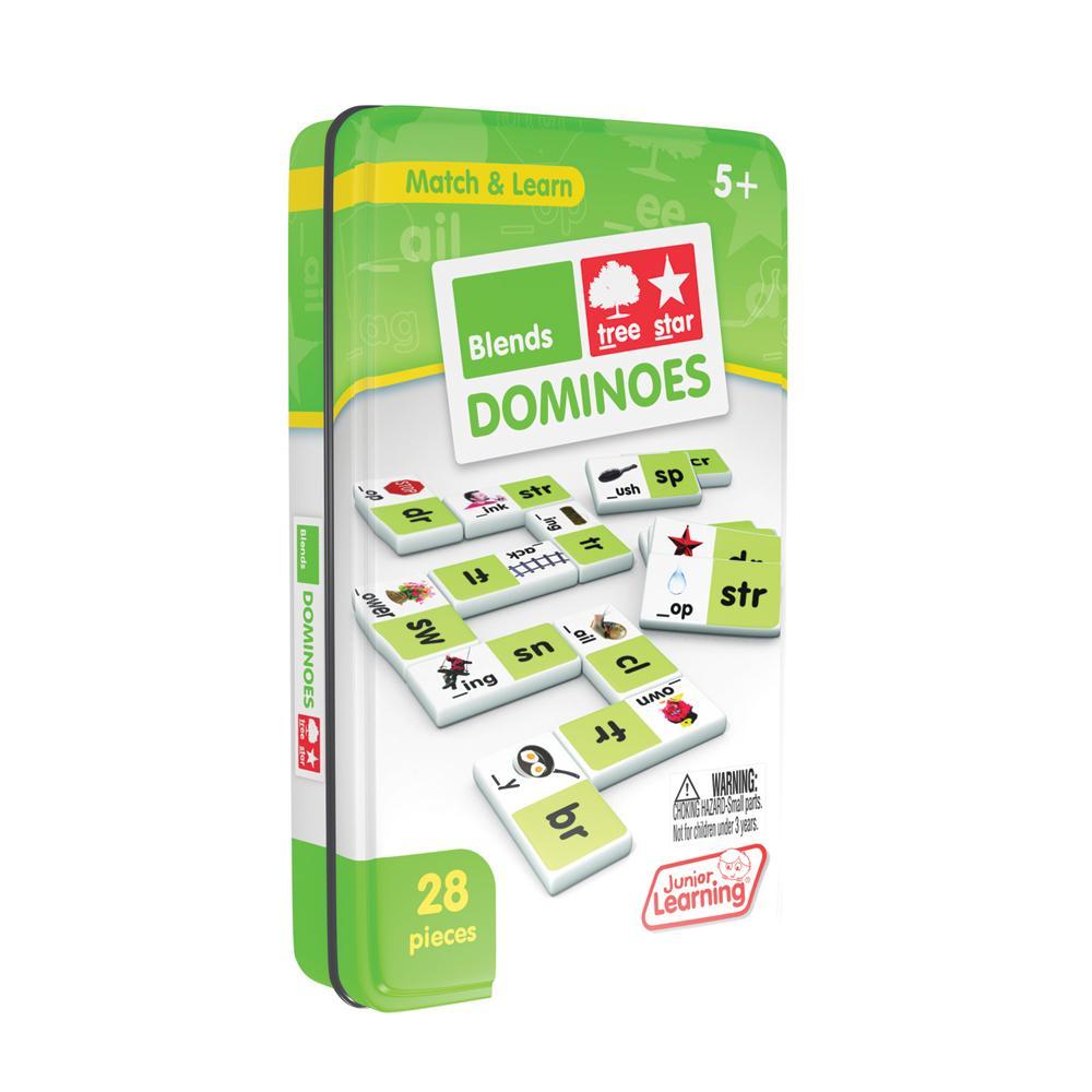 Junior Learning JL494 Blends Dominoes tin faced right