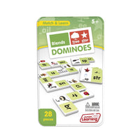 Junior Learning JL494 Blends Dominoes tin faced front