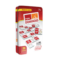 Junior Learning JL496 Match and Learn Angles Dominoes tin faced right