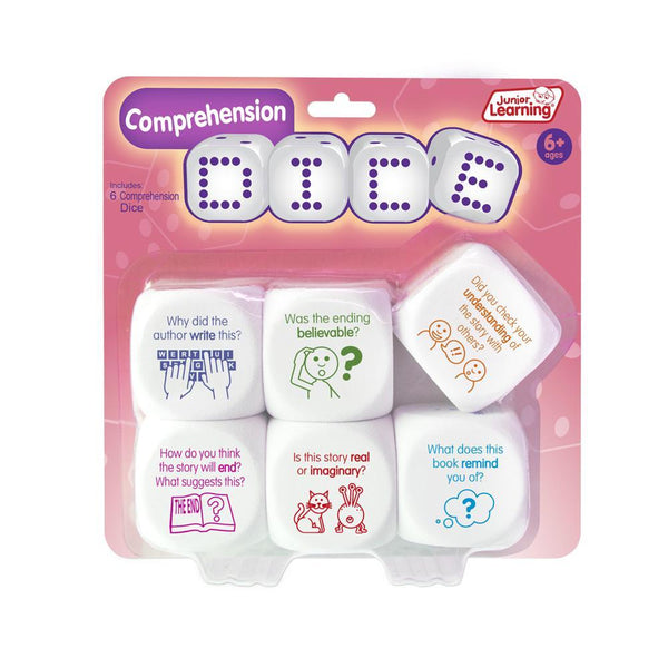 Junior Learning JL531 Comprehension Dice box faced front