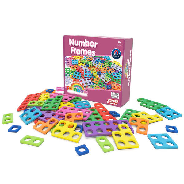 Junior Learning JL615 Rainbow Number Frames box and pieces