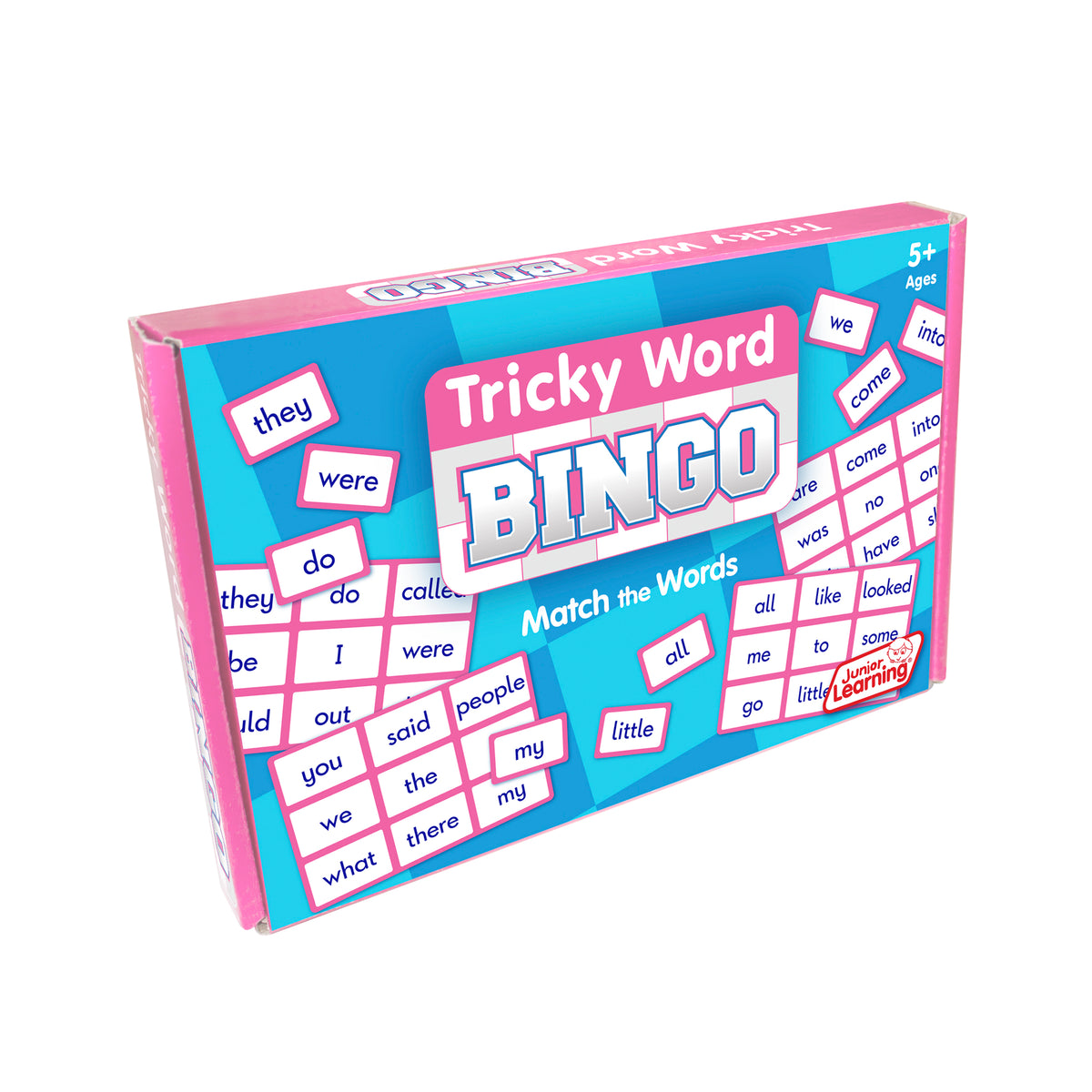 Junior Learning JL648 Tricky Word Bingo box angeld right