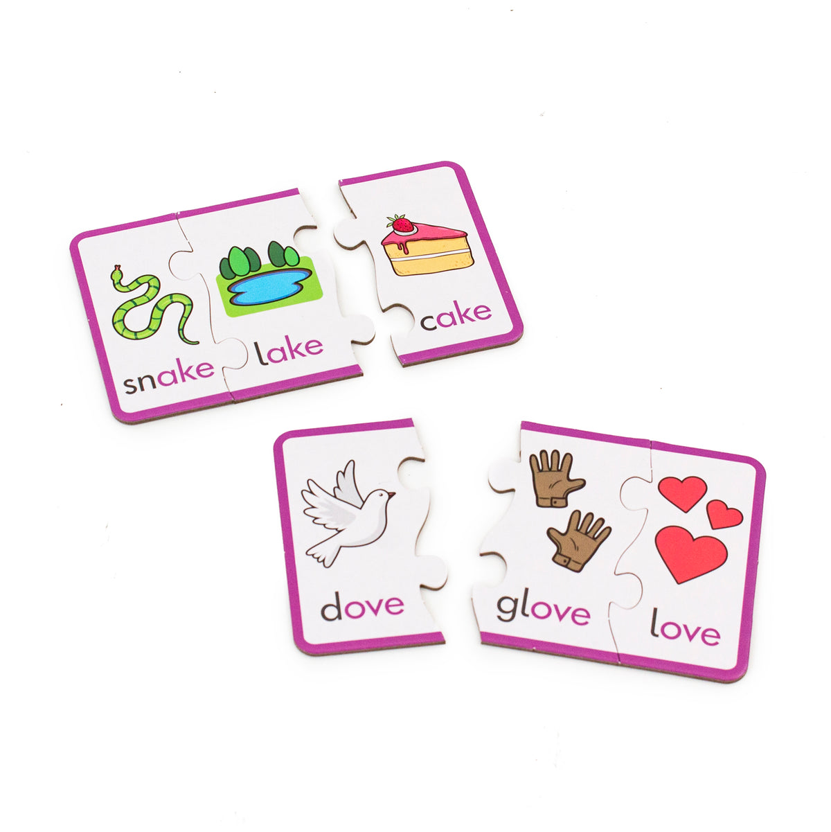 Junior Learning JL656 Rhyming Puzzles close up