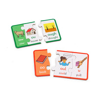 Junior Learning JL658 Vowels Puzzles pieces completed close up
